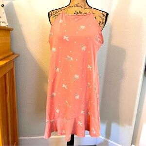 Elegant Pink Floral Women's Dress